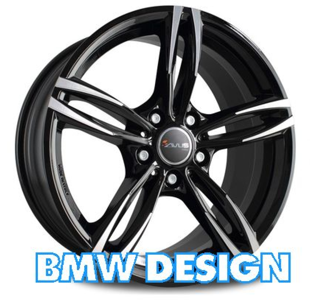 AC-MB3 9,5x 20 +45 5x120 AVUS 72,6 BLACK POLISHED